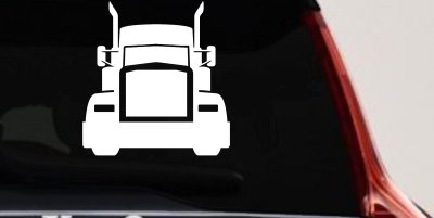 Tractor Trailer Truck Big Rig Car or Truck Vinyl Window Decal Sticker