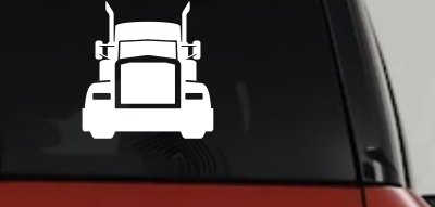 Tractor Trailer Truck Big Rig Car or Truck Vinyl Window Decal Sticker