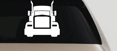 Tractor Trailer Truck Big Rig Car or Truck Vinyl Window Decal Sticker