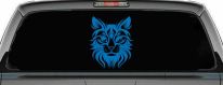Maine Coon Cat Feline Car or Truck Vinyl Window Decal Sticker (Sky Blue)