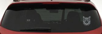 Maine Coon Cat Feline Car or Truck Vinyl Window Decal Sticker (Telegrey)