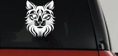 Maine Coon Cat Feline Car or Truck Vinyl Window Decal Sticker