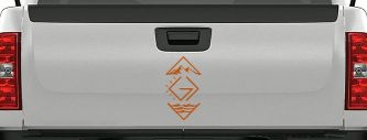 God is Greater than the Highs and Lows Christian Car or Truck Vinyl Window Decal Sticker (Nut Brown)