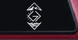 God is Greater than the Highs and Lows Christian Car or Truck Vinyl Window Decal Sticker