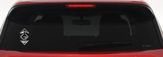 God is Greater than the Highs and Lows Christian Car or Truck Vinyl Window Decal Sticker (White)