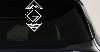 God is Greater than the Highs and Lows Christian Car or Truck Vinyl Window Decal Sticker