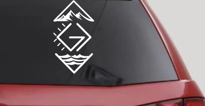 God is Greater than the Highs and Lows Christian Car or Truck Vinyl Window Decal Sticker