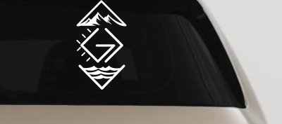 God is Greater than the Highs and Lows Christian Car or Truck Vinyl Window Decal Sticker