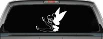Tinkerbell Fairy Sitting all Sassy Car or Truck Vinyl Window Decal Sticker