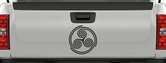 Triskele Car or Truck Vinyl Window Decal Sticker (Black)