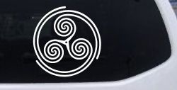 Triskele Car or Truck Vinyl Window Decal Sticker