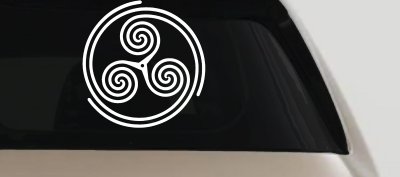 Triskele Car or Truck Vinyl Window Decal Sticker
