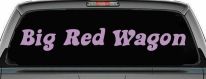 Big Red Wagon Car or Truck Vinyl Window Decal Sticker (Lilac)