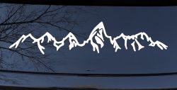 Teton Montain Range Car or Truck Vinyl Window Decal Sticker