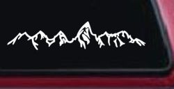 Teton Montain Range Car or Truck Vinyl Window Decal Sticker