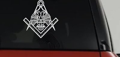 Freemason Shriner 32 Degree Car or Truck Vinyl Window Decal Sticker