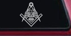 Freemason Shriner 32 Degree Car or Truck Vinyl Window Decal Sticker