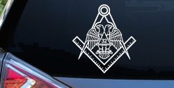 Freemason Shriner 32 Degree Car or Truck Vinyl Window Decal Sticker