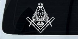 Freemason Shriner 32 Degree Car or Truck Vinyl Window Decal Sticker