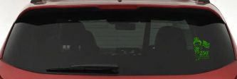 Betty Boop United States 250th Birthday Car or Truck Vinyl Window Decal Sticker (Lime)