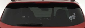 Ford Bronco American Flag Car or Truck Vinyl Window Decal Sticker (Telegrey)