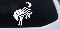 Ford Bronco American Flag Car or Truck Vinyl Window Decal Sticker