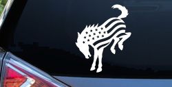 Ford Bronco American Flag Car or Truck Vinyl Window Decal Sticker