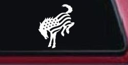 Ford Bronco American Flag Car or Truck Vinyl Window Decal Sticker