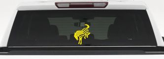 Ford Bronco American Flag Car or Truck Vinyl Window Decal Sticker (Yellow)