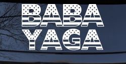 BABA YAGA American Flag Car or Truck Vinyl Window Decal Sticker