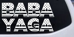 BABA YAGA American Flag Car or Truck Vinyl Window Decal Sticker