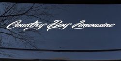 Country Boy Limousine Car or Truck Vinyl Window Decal Sticker