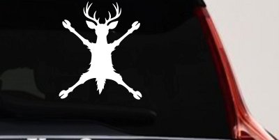 Deer Splat Car Truck Vinyl Window Decal Sticker