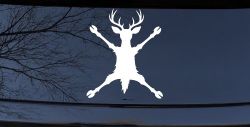 Deer Splat Car Truck Vinyl Window Decal Sticker