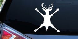 Deer Splat Car Truck Vinyl Window Decal Sticker