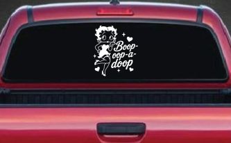 Betty Boop Opp A Doop Car Truck Vinyl Window Decal Sticker