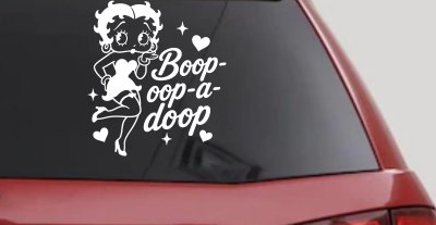 Betty Boop Opp A Doop Car Truck Vinyl Window Decal Sticker
