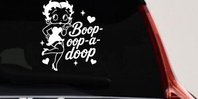 Betty Boop Opp A Doop Car Truck Vinyl Window Decal Sticker