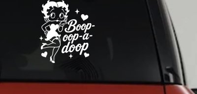 Betty Boop Opp A Doop Car Truck Vinyl Window Decal Sticker