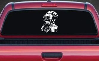Betty Boop Stars and Stripes Beach Theme Car Truck Vinyl Window Decal Sticker
