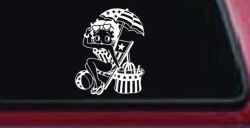 Betty Boop Stars and Stripes Beach Theme Car Truck Vinyl Window Decal Sticker