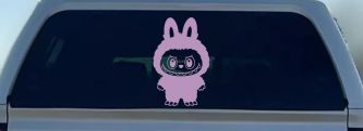 Labubu Car Truck Vinyl Window Decal Sticker (Lilac)