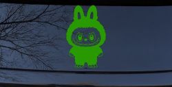 Labubu Car Truck Vinyl Window Decal Sticker (Lime)