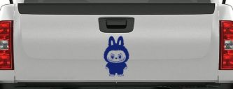 Labubu Car Truck Vinyl Window Decal Sticker (Navy)