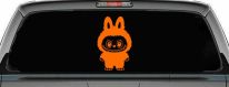 Labubu Car Truck Vinyl Window Decal Sticker (Orange)