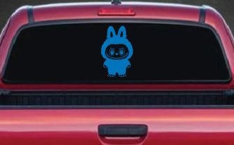 Labubu Car Truck Vinyl Window Decal Sticker (Sky Blue)
