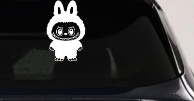 Labubu Car Truck Vinyl Window Decal Sticker