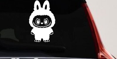 Labubu Car Truck Vinyl Window Decal Sticker