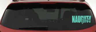 Naughty Girl Car or Truck Vinyl Window Decal Sticker (Mint)