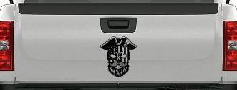 Patriotic USA Flag Skull with Revolution Hat Car Truck Vinyl Window Decal Sticker (Black)